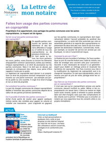 lettre de mon notaire n° 137