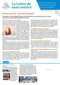lettre de mon notaire n° 141