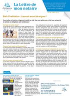 lettre de mon notaire n° 145