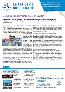 lettre de mon notaire n° 148