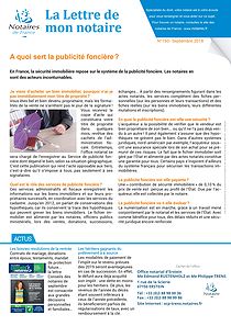 lettre de mon notaire n° 150