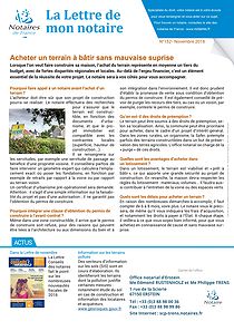 lettre de mon notaire n° 152