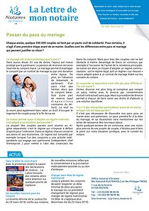 lettre de mon notaire n° 156
