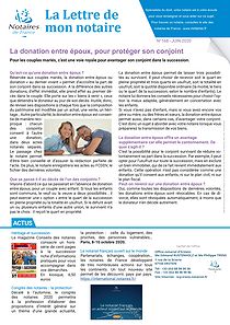 lettre de mon notaire n° 168
