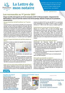 lettre de mon notaire n° 174