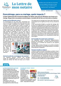 lettre de mon notaire n° 175