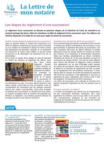 lettre de mon notaire n° 181