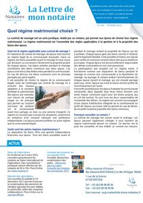 lettre de mon notaire n° 185