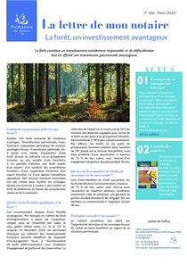lettre de mon notaire n° 186