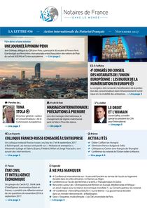 La lettre des notaires de France dans le monde n° 36