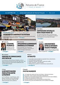 La lettre des notaires de France dans le monde n° 39