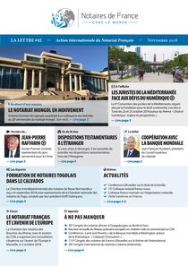La lettre des notaires de France dans le monde n° 42