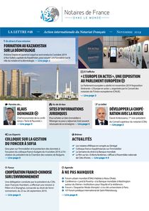 La lettre des notaires de France dans le monde n° 48