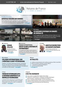 La lettre des notaires de France dans le monde n° 49