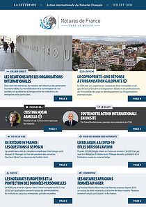 La lettre des notaires de France dans le monde n° 52