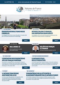 La lettre des notaires de France dans le monde n° 54