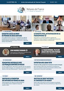 La lettre des notaires de France dans le monde n° 56