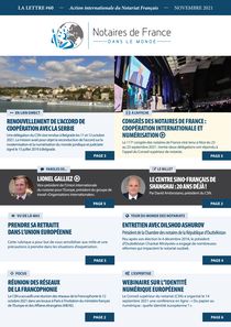 La lettre des notaires de France dans le monde n° 60