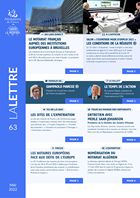 La lettre des notaires de France dans le monde n° 63